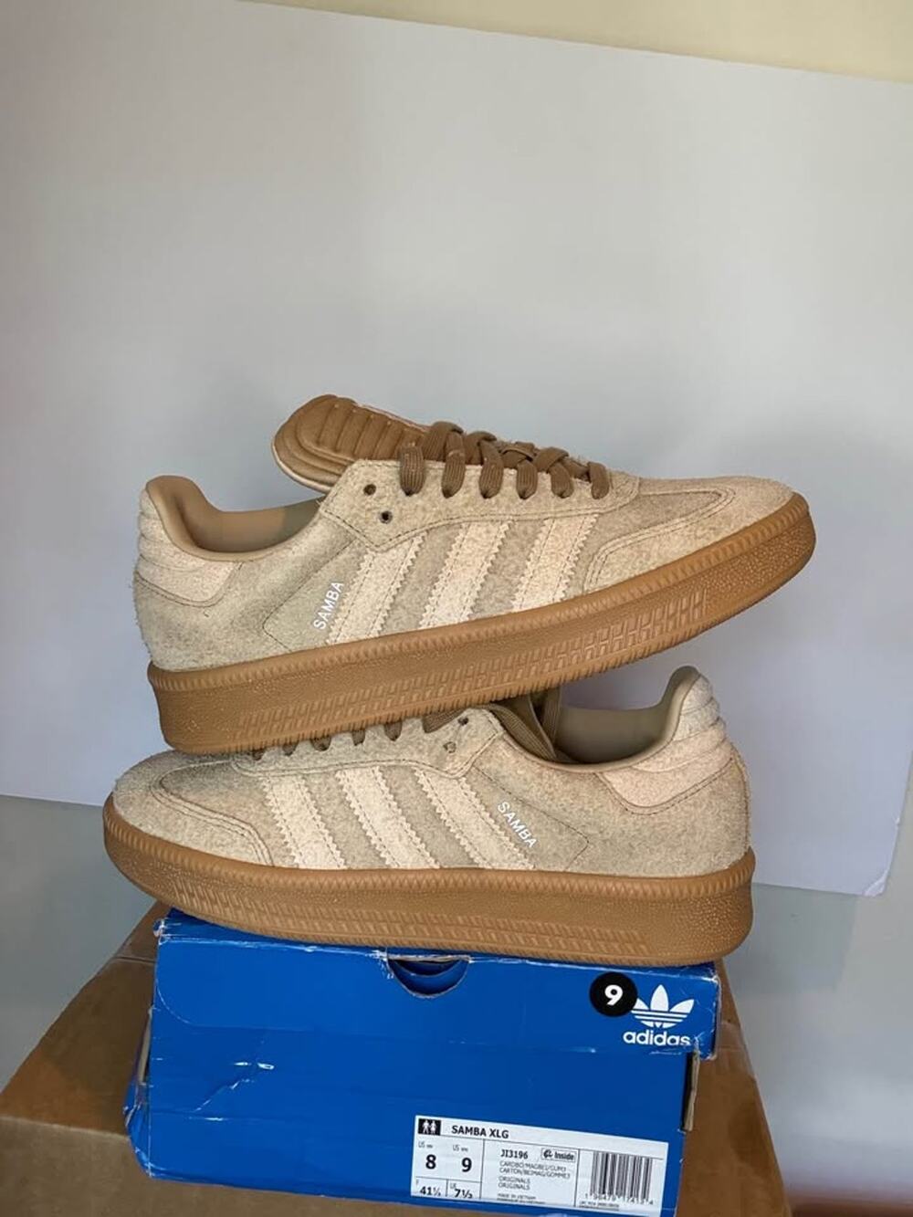 Adidas Samba XLG Tan US Men's 8 / Women's 9
